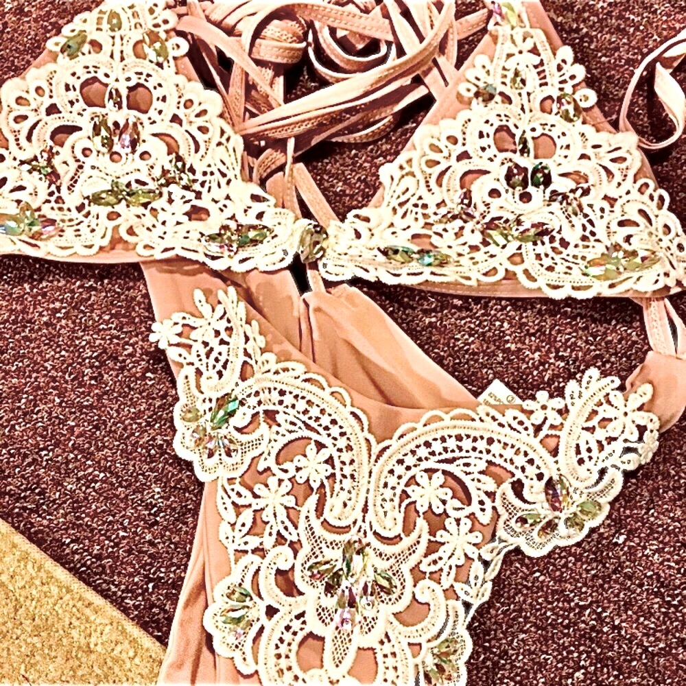 2 piece GLITZY bikini L&M NEW!ORIG PAKG